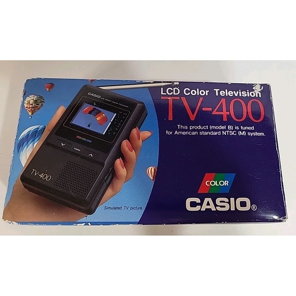 Vintage Casio TV-400 UHF VHF Pocket Color Television Japan - Picture 12 of 16